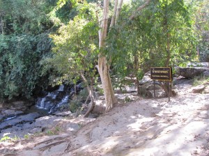 Dry waterfall, Sangkhom